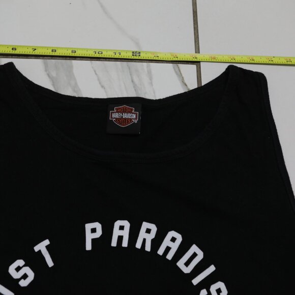 Harley Davidson Roatan Honduras Lost Paradise Black Tank Top Sz XL - Picture 3 of 4